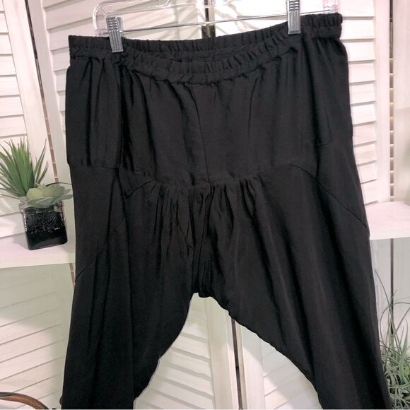 Belly Dancer Sari Gypsy Costume Black Pants Medium - Picture 3 of 4